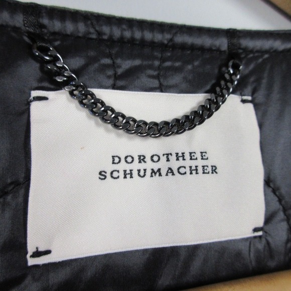 Dorothee Schumacher Army Vest Women 2 Green 100% Cotton Tactical Designer 344 - Picture 3 of 13